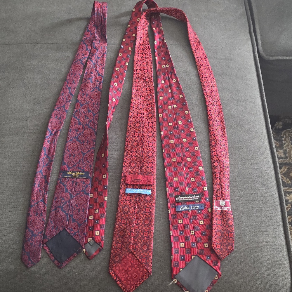 3 silk mens ties